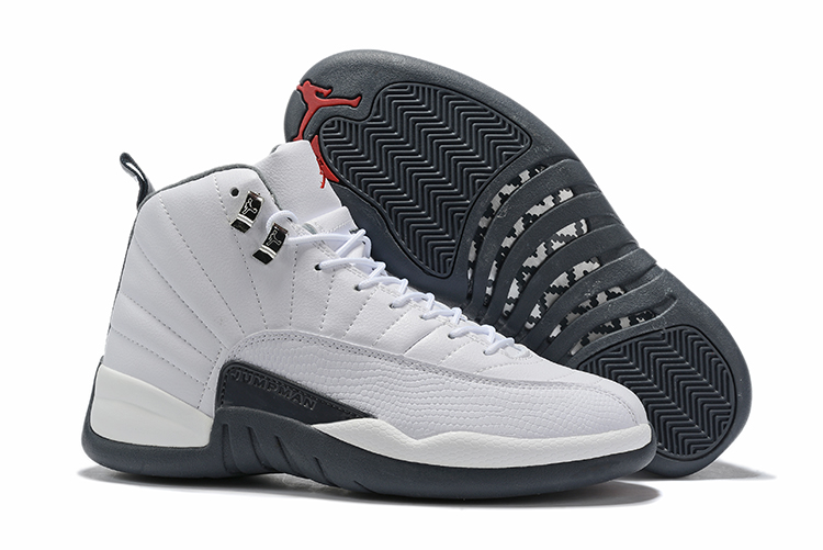 2019 New Air Jordan 12 Retro White Black Red Shoes - Click Image to Close